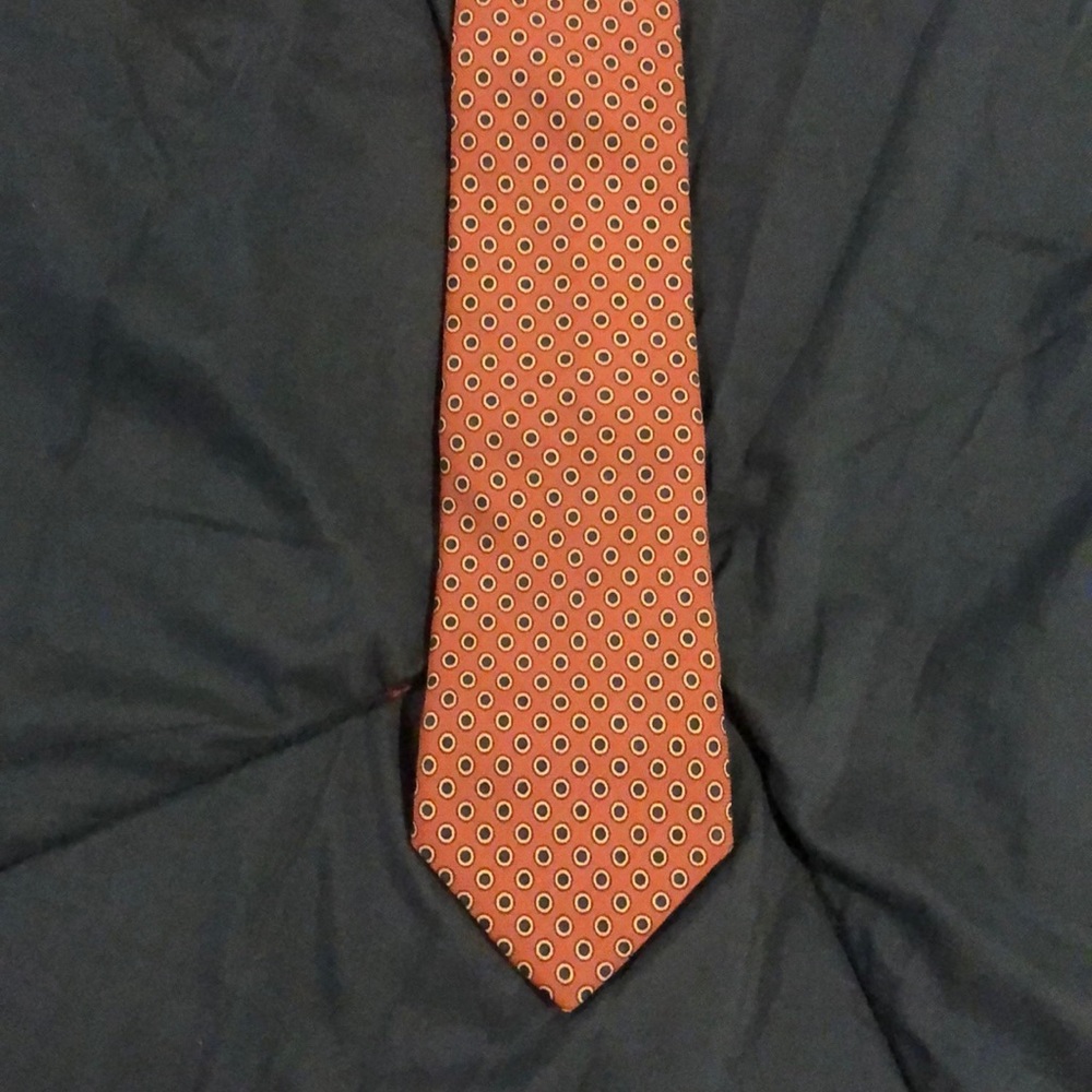 Kenneth Gordon Geometric Tie Polka Dots Dotted